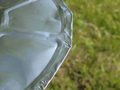 折れ目が重なっている部分は爪で潰す