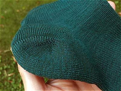 かかと部分もパイル生地