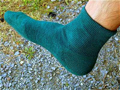 実際にメリノウール靴下を履いて登山