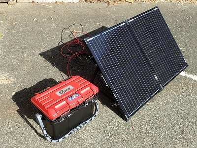 持ち運び可能な自作の太陽光発電